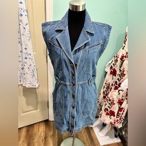 Veronica Beard Jax Sleeveless Denim Minidress NEW